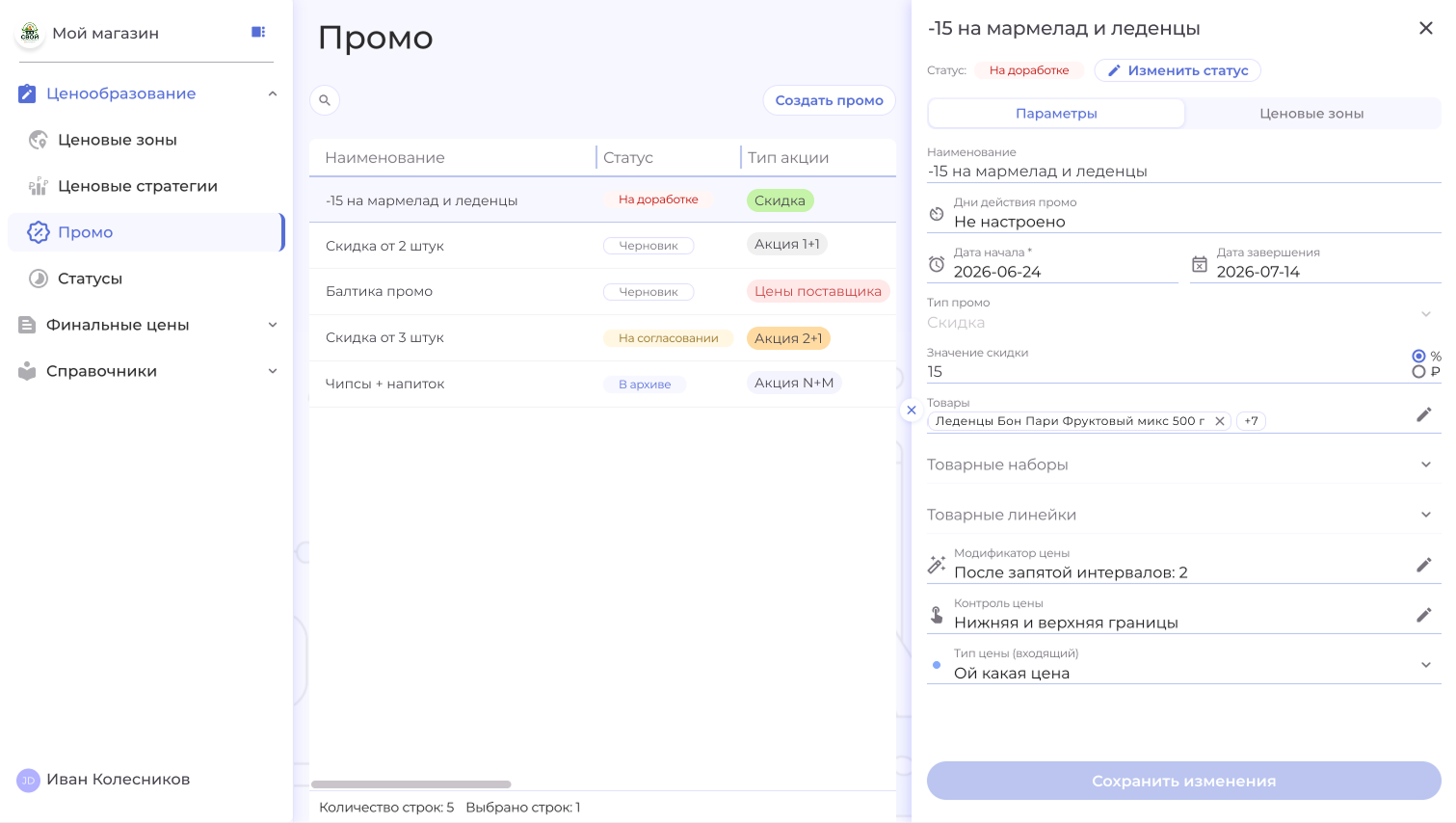 промо в Pretium