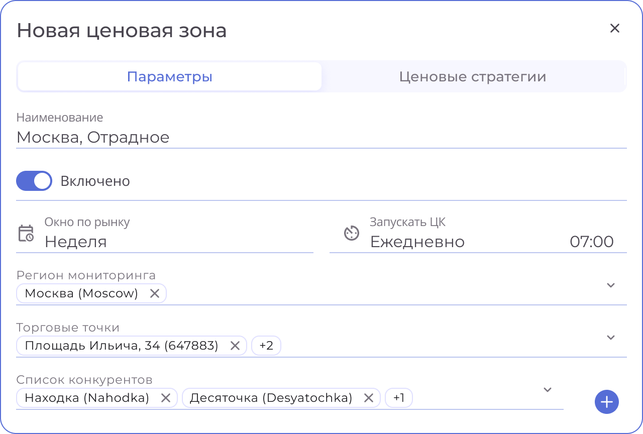 Ценовые зоны